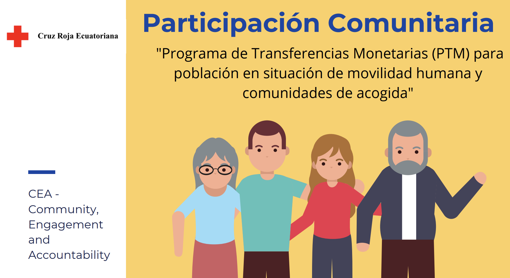 Thumbnail Participación Comunitaria: Programa de Transferencias Monetarias (PTM) para población en situación de movilidad humana y comunidades de acogida