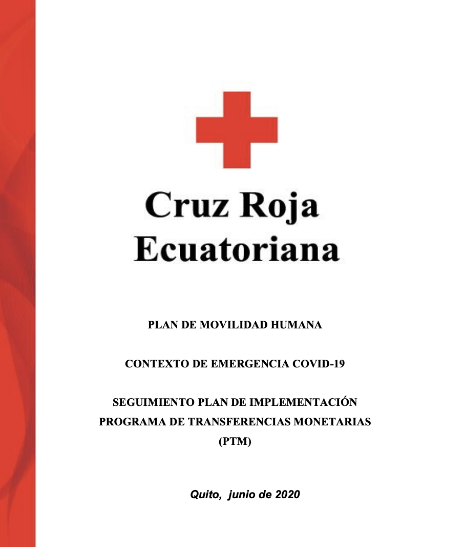 Thumbnail Human Mobility Plan: COVID-19 Emergency Context. Monitoring the Implementation Plan for the Cash Transfer Program (PTM).