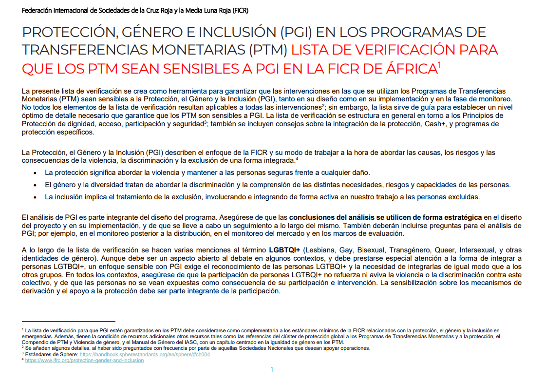 THUMBNAIL: PGI-sensitive checklist - Spanish